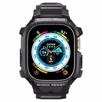 Laikrodžio dėklas Spigen Rugged Armor Pro Apple Watch Ultra (49mm) - juodas