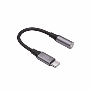 Forever adapteris AJC-01 garso lizdas 3,5 mm - USB-C juodas