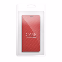 LUNA Book Carbon dėklas telefonui SAMSUNG A15 4G / A15 5G raudonas