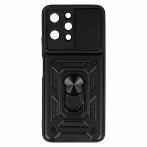Slinkimo kamera šarvų dėklas Xiaomi Redmi 12 Juodas