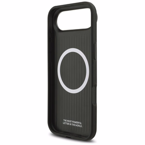 BMW M FW metalinio logotipo magnetinis dėklas telefonui iPhone Air - juodas