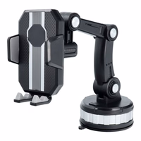 Automobilio laikiklis priekinio stiklo / prietaisų skydelio SUPER STRONG ZP-X0566 juodas