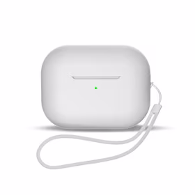 Dėklas ausinėms AirPods 1 / AirPods 2 su rankos dirželiu - baltas