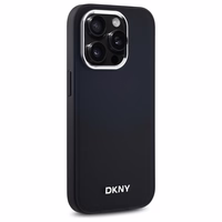 DKNY Paprastas logotipas Magnetinis dėklas telefonui iPhone 14 Pro - juodas