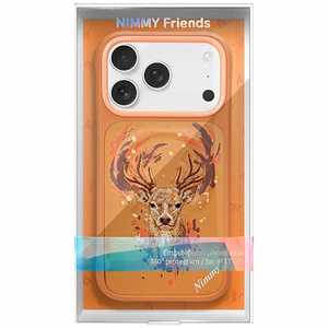 Nimmy Elnias MagSafe dėklas iPhone 17 Pro oranžinis