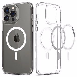 Spigen Ultra Hybrid Mag dėklas su MagSafe iPhone 13 Pro Max - baltas
