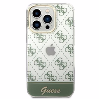 Guess 4G Pattern Script dėklas telefonui iPhone 14 Pro Max - chaki