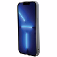 Guess Sequin Script Metal dėklas telefonui iPhone 15 - sidabrinė