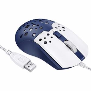 Wired mouse Hoco GM51 Gaming White/Blue