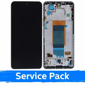Ekranas skirtas Xiaomi Poco F4 5G su rėmeliu / Nebula Green / (Service Pack)