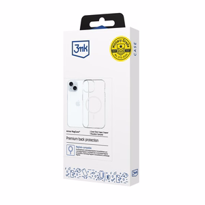 3mk Armor MagCase Dėklas telefonui iPhone 15 - Skaidrus