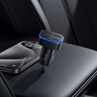 Įkroviklis automobilinis Hoco Z63 42W (2xUSB 2xUSB-C) juodas