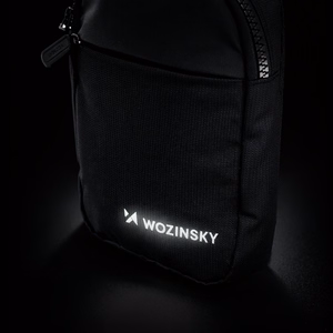Wozinsky WMS-W1 vandeniui atspari unisex mini rankinė per petį telefonui su dviem skyriais - juoda