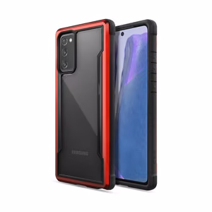 X-Doria Raptic Shield dėklas, skirtas Samsung Galaxy Note 20, aliumininis, išbandytas kritimu iš 3 m aukščio, raudonas