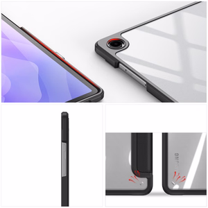 "Dux Ducis Toby" šarvuotas atlenkiamas dėklas, skirtas "Samsung Galaxy Tab A11 Plus/A9 Plus" - juodas