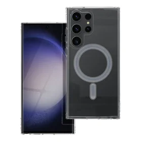 CLEAR MAG COVER dėklas, suderinamas su MagSafe, skirtas SAMSUNG S23 Ultra, skaidrus
