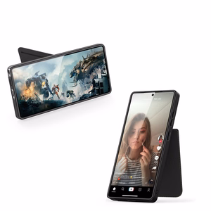 Dėklas telefonui Samsung Galaxy S25 Ultra su stovu ir pinigine (m) - juodas