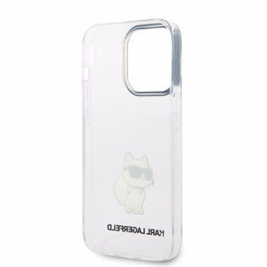 Karl Lagerfeld KLHCP14XHNCHTCT iPhone 14 Pro Max 6.7" skaidrus kietas dėklas Ikonik Choupette