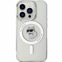 Karl Lagerfeld IML Choupette MagSafe dėklas iPhone 14 Pro - permatomas
