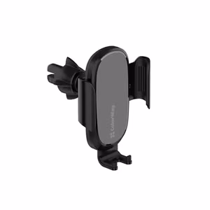 ColorWay CW-CHAW038Q-BK – 15 W wireless car charger for air vent, 360° swivel, for 4–6.5-inch phones