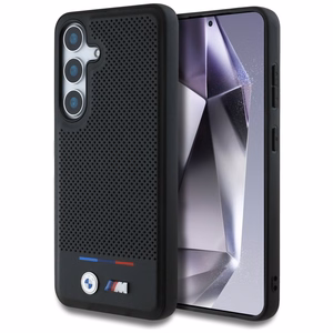 BMW odinis trispalvės juostos MagSafe dėklas Samsung Galaxy S25+ - juodas