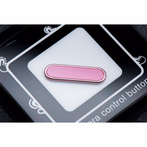 Kamera Kontrolės aktyvus mygtukas IPHONE 16 serijos dėklui Drop Glue / Clear Mag Cover rožinis