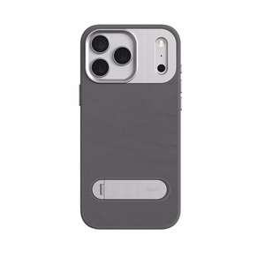 Moshi Kameleon MagSafe dėklas, skirtas iPhone 17 Pro Max, su atrama, „Midnight Gray“ spalvos