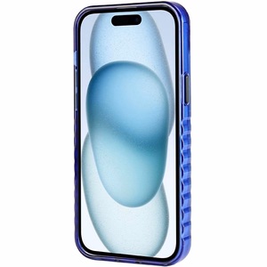 Audi IML Magnetinis dėklas su dideliu logotipu telefonui iPhone 15 Plus/14 Plus - mėlynas