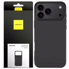 Spacecase Silikoninis dėklas 3.0 iPhone 17 Pro juodas