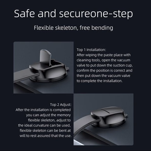FORCELL F-GRIP MagFlex magnetinis automobilinis laikiklis priekinio stiklo ir prietaisų skydelio, suderinamas su MagSafe, juodas