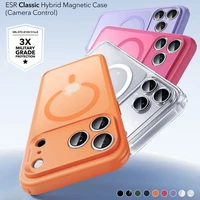 ESR Classic Hybrid MagSafe deklas, skirtas iPhone 17 Pro - Skaidrus oranzinis