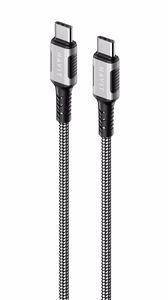 Havit CB6297 - magnetinis laidas USB Type C į USB Type C, 1 m (juodas)