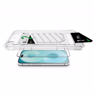 AmazingThing Radix +Care Full Glass grūdintas apsauginis stiklas su montavimo rėmeliu, skirtas iPhone 18 Pro Max