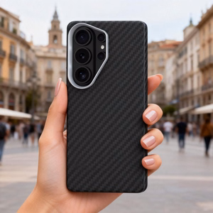 Tech-Protect Ion Carbon MagSafe Dėklas for Samsung Galaxy S26 Ultra - juodas and sidabrinis