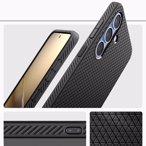 Spigen Liquid Air Dėklas telefonui Samsung Galaxy S25 - matinė juoda