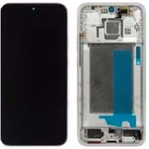LCD ekranas Xiaomi Poco F7 5G su jutikliniu ekranu su rėmeliu sidabrinis baltas originalus (service pack)