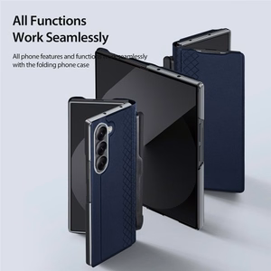 Telefono dėklas Dux Ducis Bril + Pen Samsung F966 Z Fold7 mėlynas