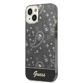 Guess Bandana Paisley dėklas telefonui iPhone 14 / 15 / 13 6.1 - juodas