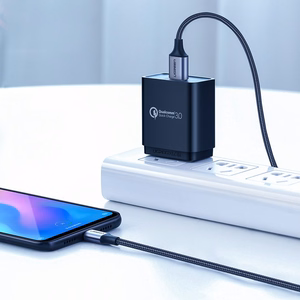 Ugreen US288 60125 USB-A / USB-C QC 3.0 3A 0.5m laidas - pilkas