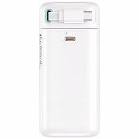 USAMS Išorinė baterija su suvyniojamuoju USB-C laidu 18000 mAh PD45W Fast Charge XMF Series juodas 20KCD21601 (US-CD216)