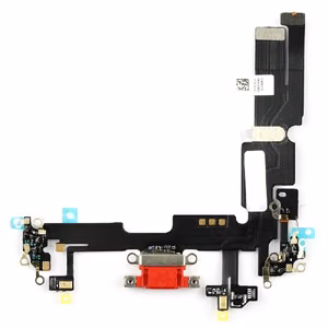 Lanksčioji jungtis skirta iPhone 14 Plus įkrovimo kontaktų, su mikrofonu Red ORG