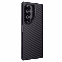 "Nillkin Synthetic Fiber Pro" magnetinis dėklas "Samsung Galaxy Z Fold 7", suderinamas su "MagSafe" - juodas