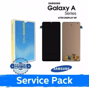 Ekranas skirtas Samsung A736 A73 5G juodas (in Service Pack box)(NoFrame version)