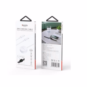 YESIDO įkroviklis CA113 2 in 1 iPhone ir Apple Watch 2,5W + Type-C/Lightning laidas 1,2 m 2,4A, baltas