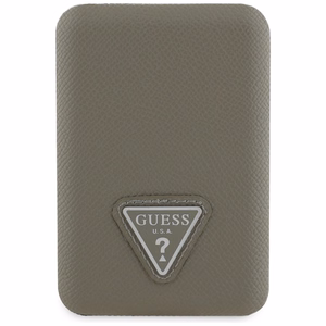 Guess Grained Triangle isorine baterija su MagSafe 5000mAh 15W USB-C - ruda