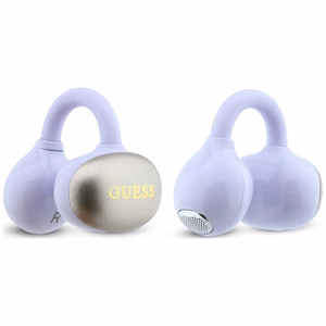 Belaidės ausinės OWS Guess Metalic Finish Electropated Parts Classic Logo, violetinės