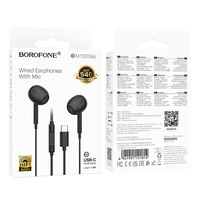 Borofone Earphones BM100 Max Fuente with microphone Type C (DAC) black
