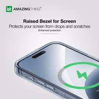 Amazing Thing Titan Pro Mag piniginės dėklas 10FT IP156.7PTWBU Iphone 15 Pro Max tamsiai mėlyna su stovu