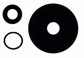 Xiaomi 12 Pro kameros stikliukas Black (only lens 3pcs) ORG