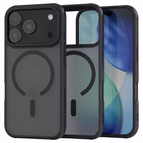 Spacecase Hybrid Mag dėklas iPhone 17 Pro juodas